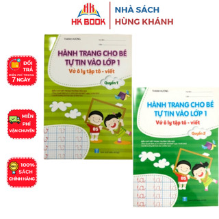 Sách - Combo 2 Cuốn Vở Ô Ly Tập Tô - Tập Viết - Hành Trang Cho Bé Tự Tin Vào Lớp 1 - Quyển 1,2 - khổ nhỏ - VLV 19