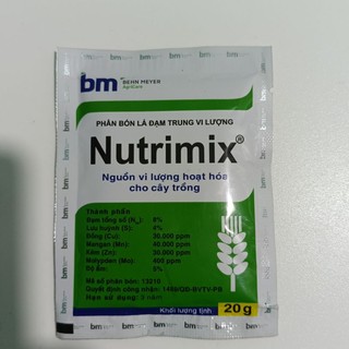 Phân bón bm, phân bón lá đạm trung vi lượng nutrimix
