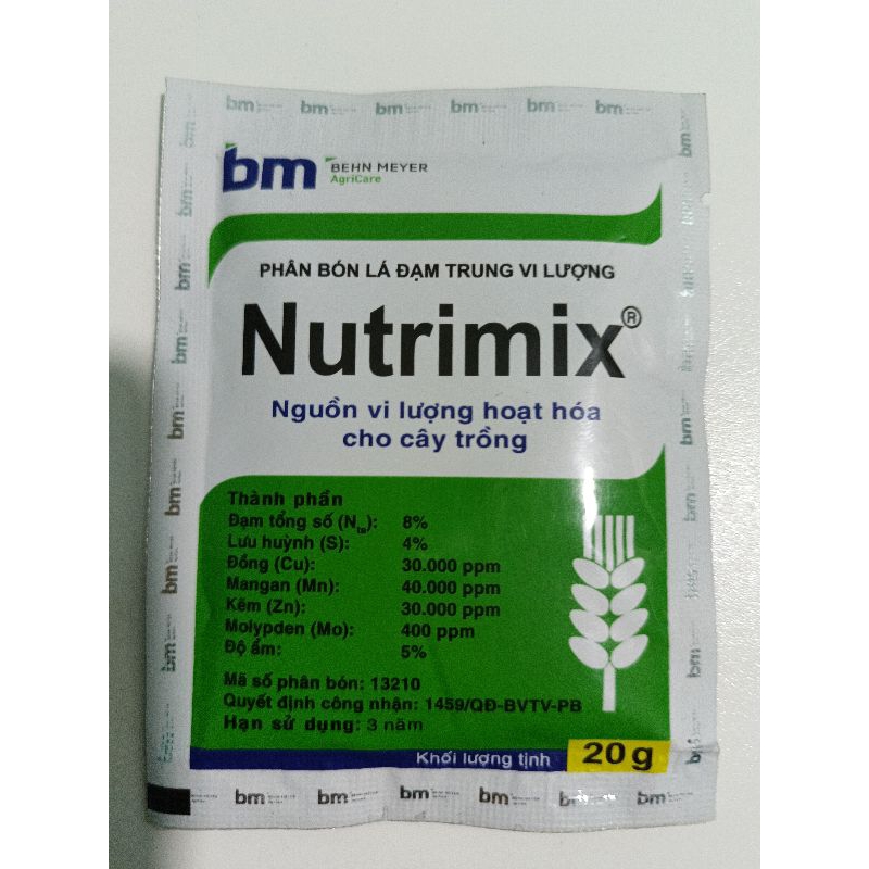Phân bón BM, phân bón lá đạm trung vi lượng NUTRIMIX