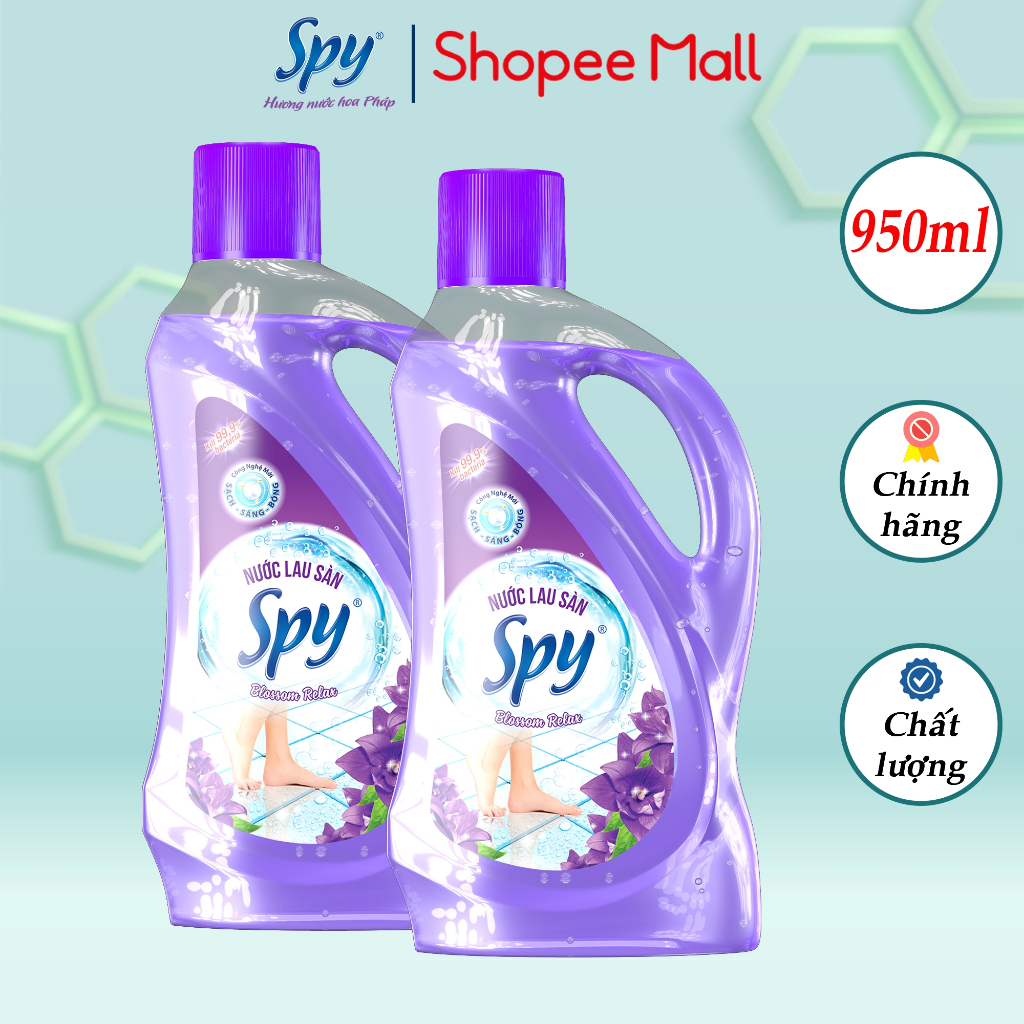 Nước lau sàn SPY hương Tím Blossom Relax 950ml