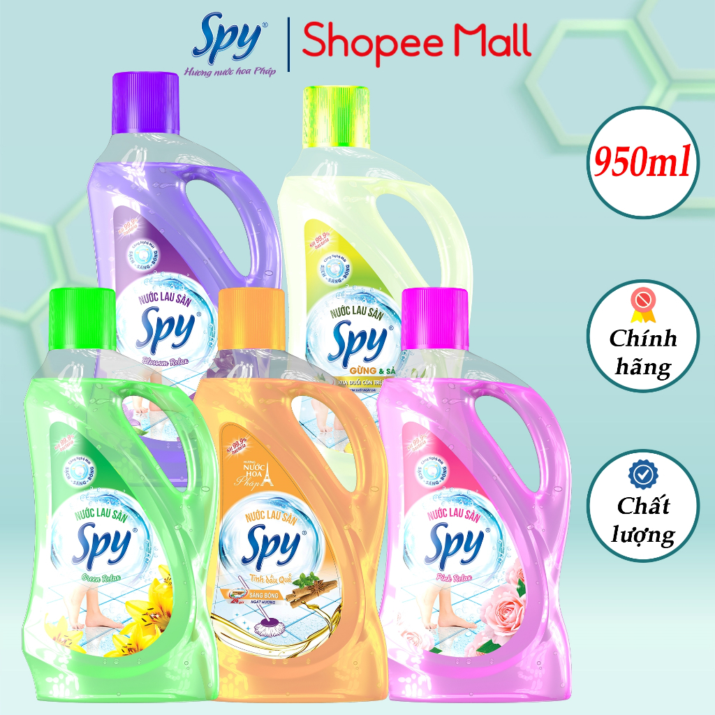 Nước lau sàn SPY hương Tím Blossom Relax 950ml