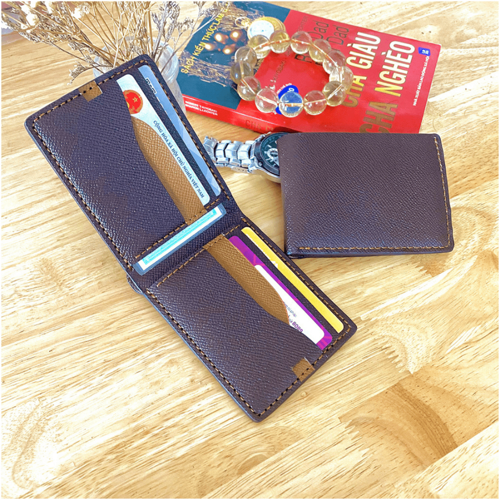 Ví ngang nam da bò ESPOM nhập khẩu nhỏ gọn tiện dụng VN36-Bảo hành 12 tháng