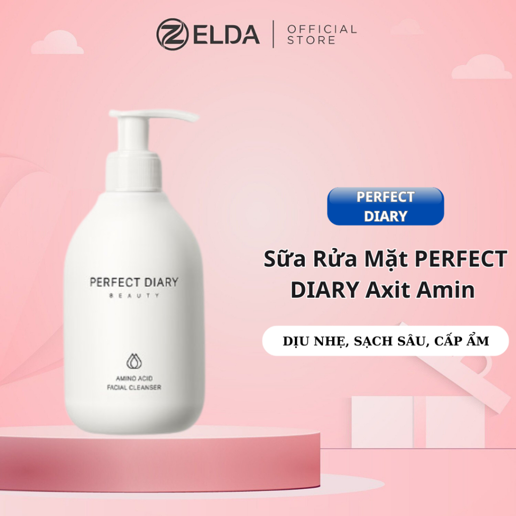 Sữa rửa mặt Perfect Diary axit amin tạo bọt dịu nhẹ cho da nhạy cảm 200ml Zelda Store