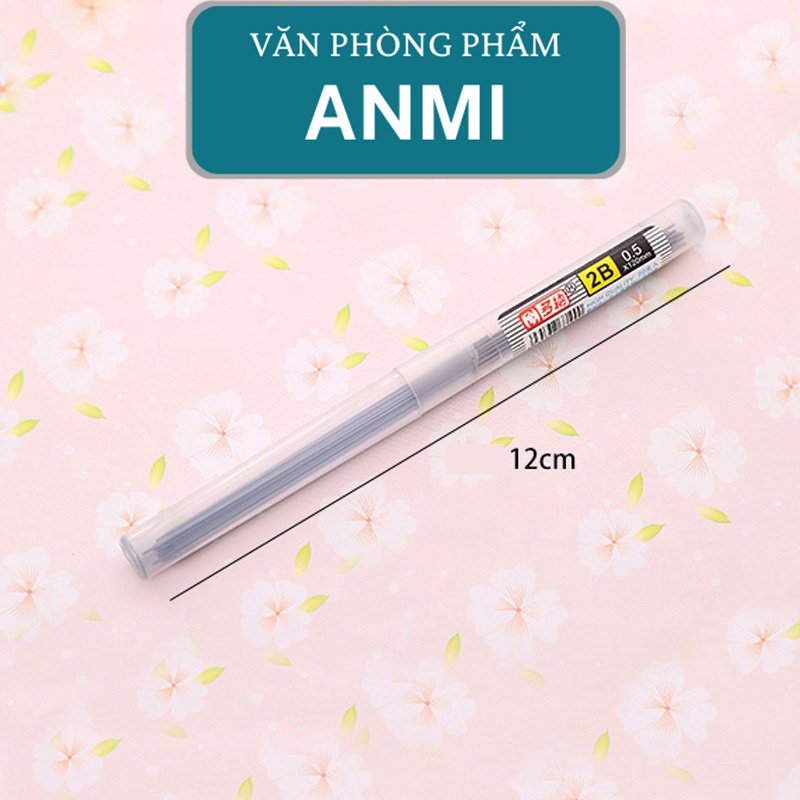 Ruột bút chì cơ 2B ngòi thay thế bút chì 0.5mm 0.7mm tùy chọn tiện lợi RB51