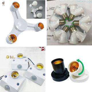 [5❤️][FREESHIP] ĐUI ĐÈN TRÒN E27 CHIA 1 RA 2 CHỮ Y -  3 NHÁNH - XOAY - CẢM ỨNG CÓ NGƯỜI ĐI QUA [HCM]