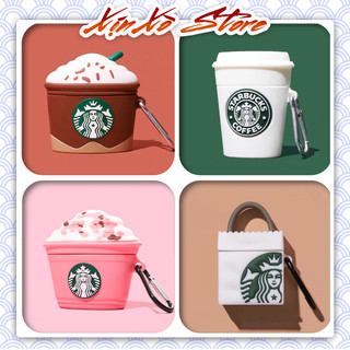 Ốp Airpod 2/3/Pro/Pro2 CỐC STARBUCK kèm móc khóa cao cấp bảo vệ tai nghe - XỊN XÒ Store