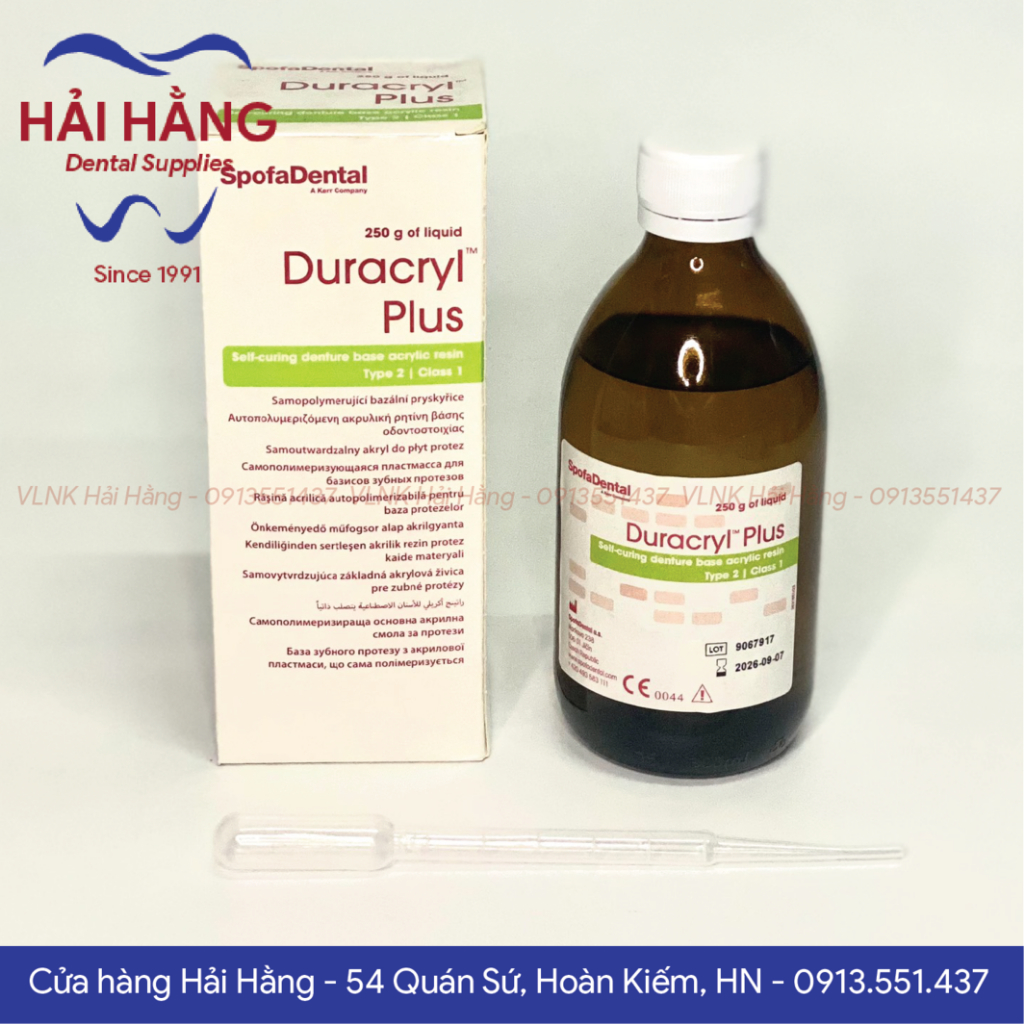 Nước nhựa tự cứng Duracryl Plus (Tiệp)