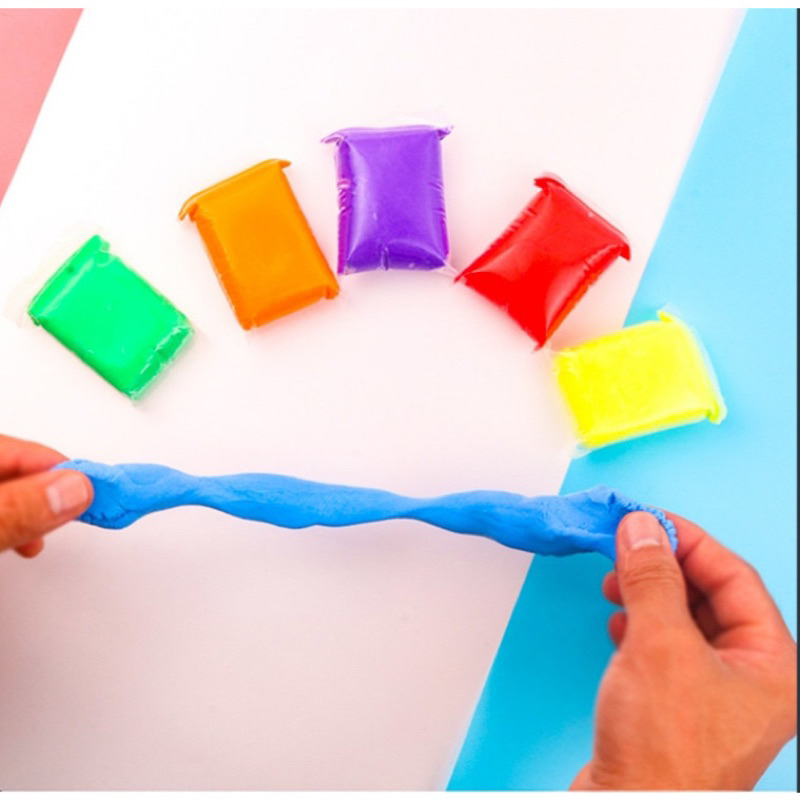 Đất sét tự khô 12 - 24 màu không dính tay siêu nhẹ an toàn cho bé nặn hình thoả thích