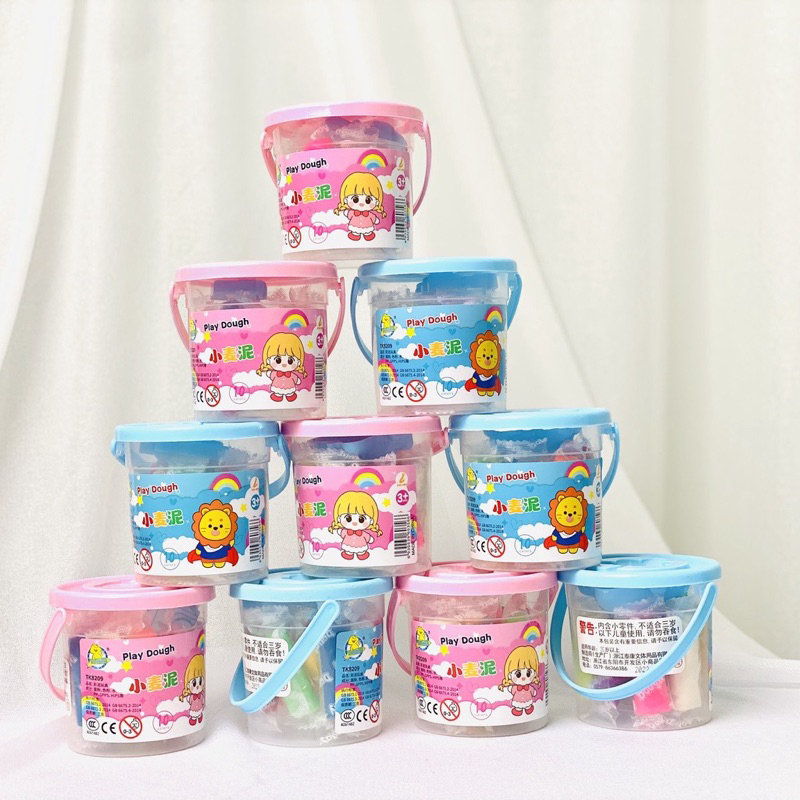 Đất sét tự khô 12 - 24 màu không dính tay siêu nhẹ an toàn cho bé nặn hình thoả thích
