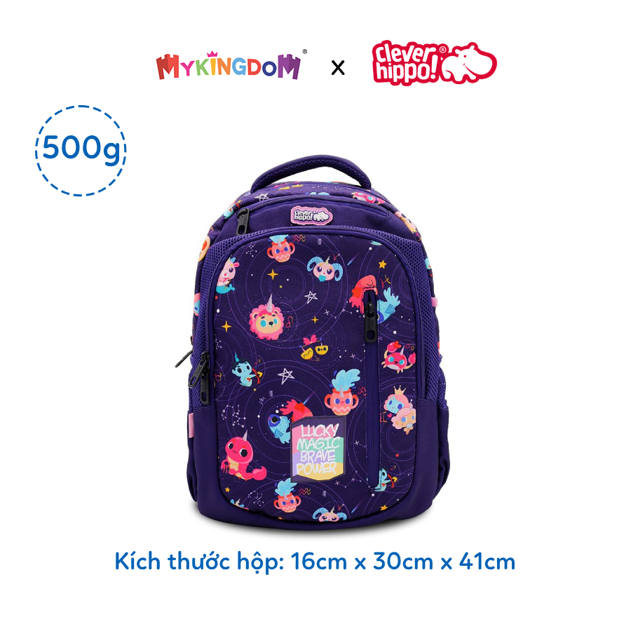 Ba Lô Zipit CLEVER HIPPO - Kỳ Lân Ngân Hà Tím BU9201/PURPLE