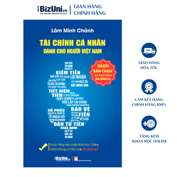 Sách Tài chính cá nhân dành cho người Việt Nam tặng khóa học online về tài chính