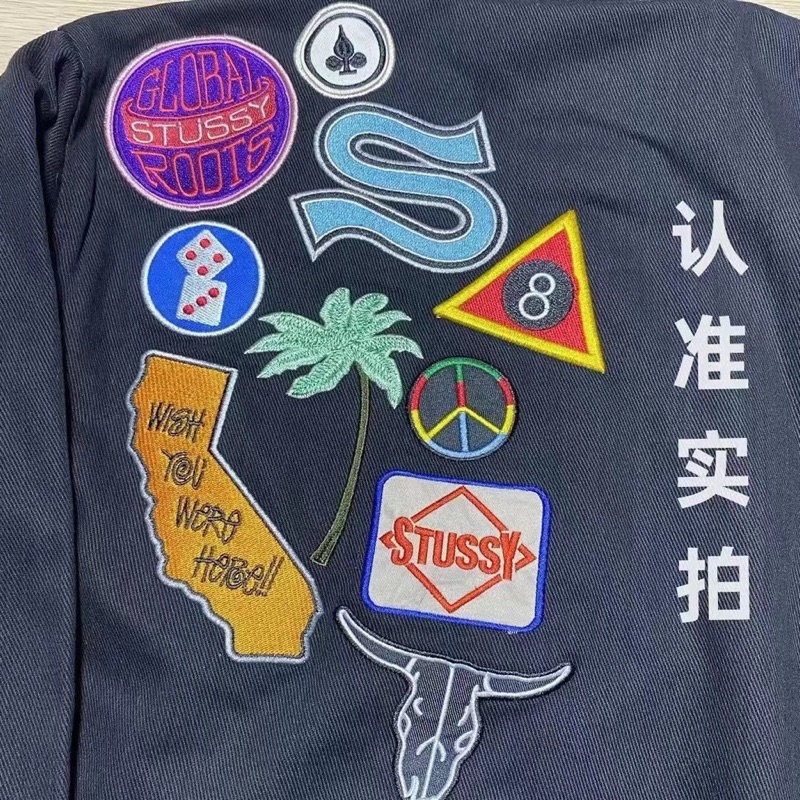 Áo Khoác Bomber SS nhiều logo bên vai bản cao cấp