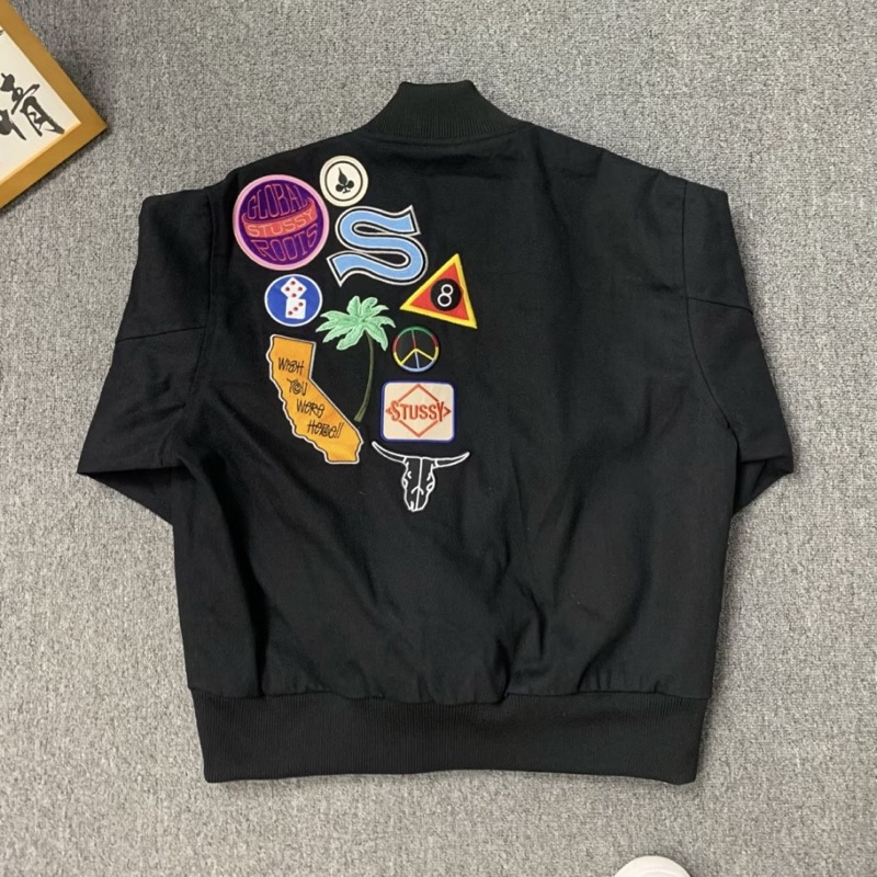 Áo Khoác Bomber SS nhiều logo bên vai bản cao cấp