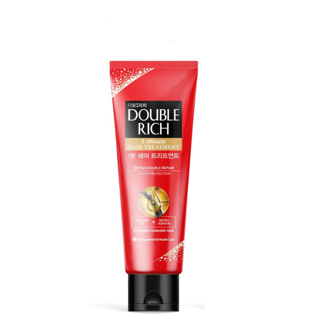 Kem Xả 1 Phút Double Rich Giúp Tóc Chắc Khỏe Bóng Mượt 75ml/250ml
