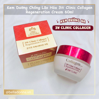 Kem Dưỡng Chống Lão Hóa 3w Clinic Collagen Regeneration Cream 60ml [Hộp Đỏ]
