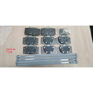 BÁNH XE LÙA GIẢM CHẤN (bắt âm & bắt nổi - chưa bao gồm ray nhôm)