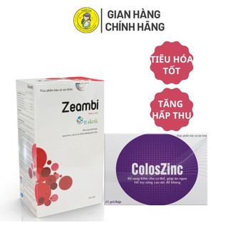Combo Men vi sinh Zeambi + Kẽm ColosZinc bé tiêu hóa tốt, hỗ trợ tiêu chảy