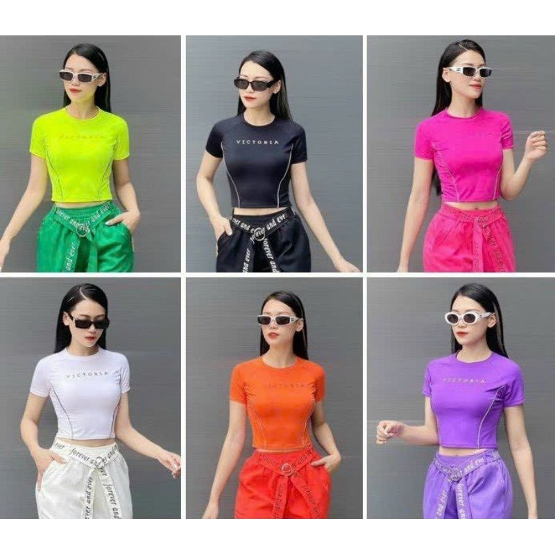 Áo tập gym ,áo rút dây cực xinh,quần jogger  cá tính