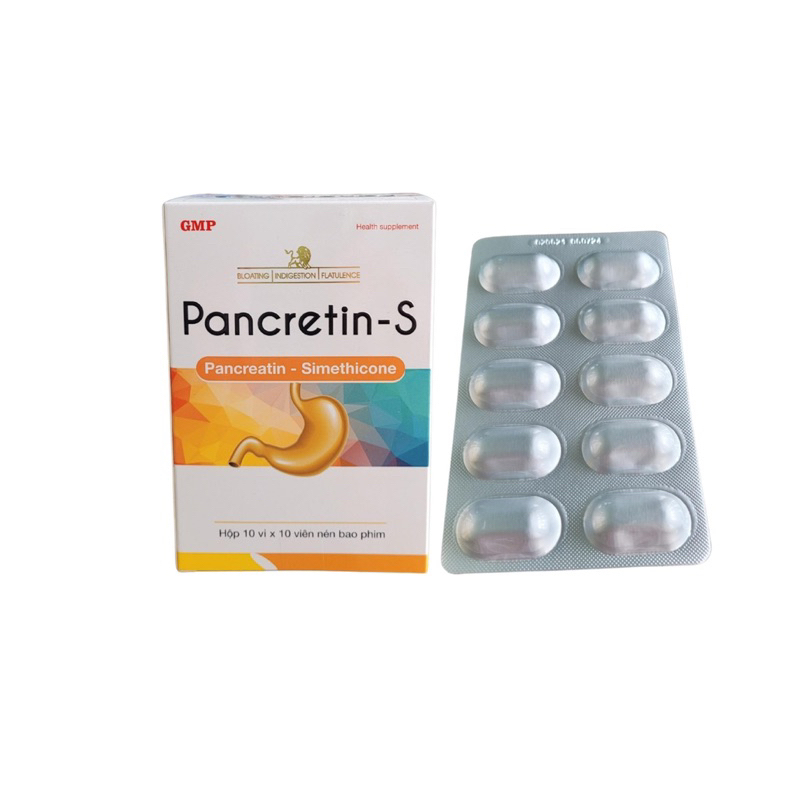Pancretin - dùng khi bị đầy hơi, chướng bụng, ăn không tiêu