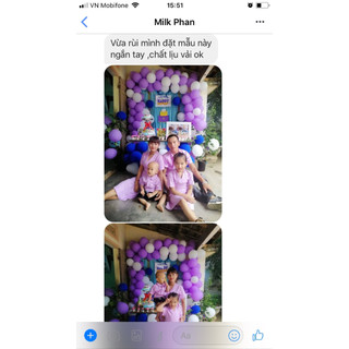 Set Sơ Mi Váy Gia Đình Fig Tree Màu Tím Cà Siêu Dễ Thương