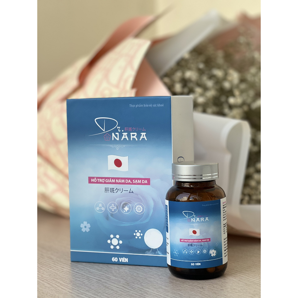 Dr.nara Bộ Kem Nám Tàn Nhang Nhật Bản gồm Viên uống - Kem Thoa - Serum