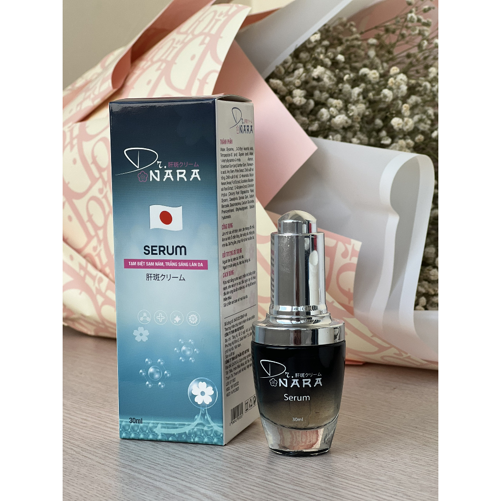 Dr.nara Bộ Kem Nám Tàn Nhang Nhật Bản gồm Viên uống - Kem Thoa - Serum