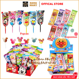 Kẹo mút Glico Popcan Mickey, Anpanman Pero Pero nội địa Nhật Bản