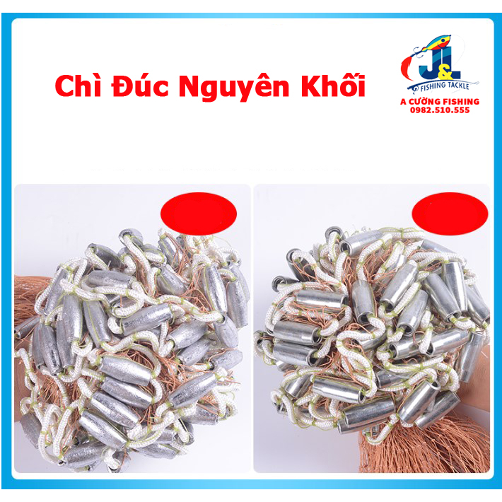 Chài Dù Đĩa Bay UFO Sợi Dù Thái Lan Cao Cấp Đủ Size