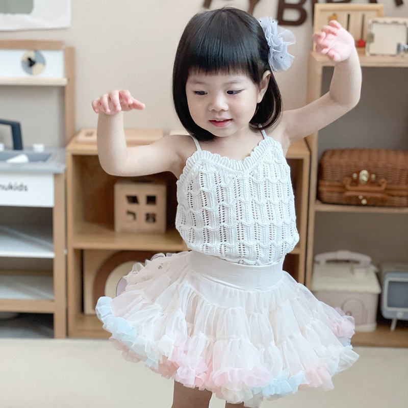 Áo Hai Dây Phối Chân Váy Đẹp xỉu