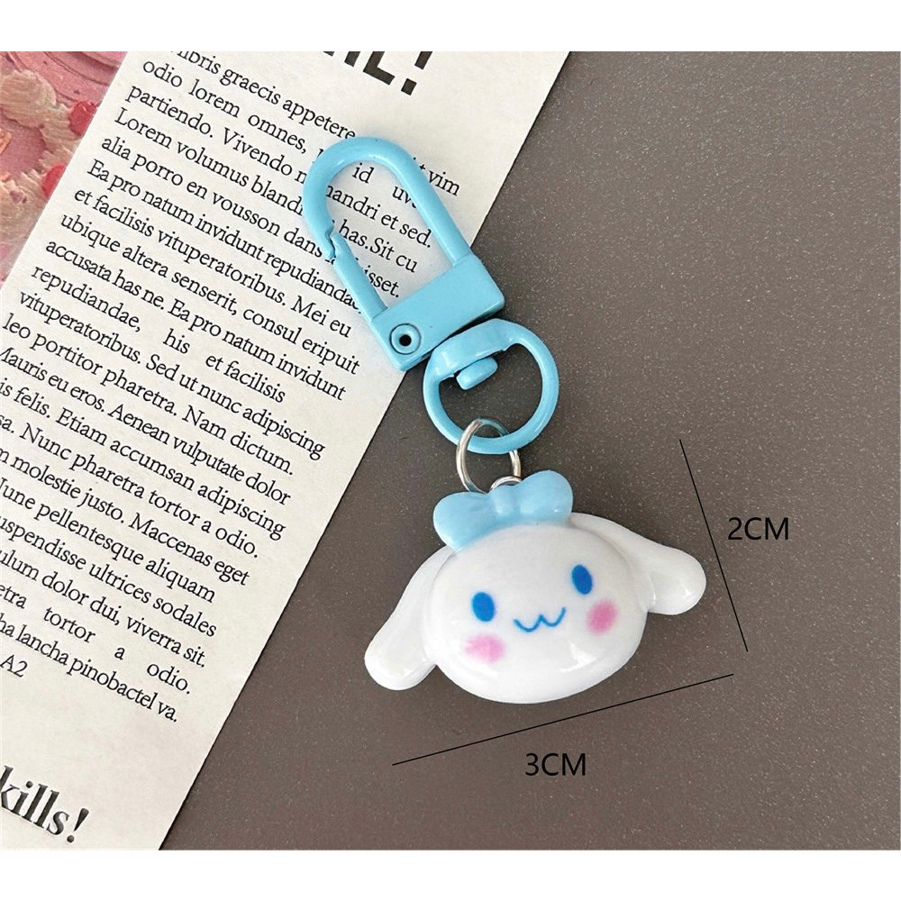 Móc Khóa Hình Nhân Vật Hoạt Hình Đáng Yêu Sarino Kuromi Melody Cinnamon Đáng Yêu - MK01