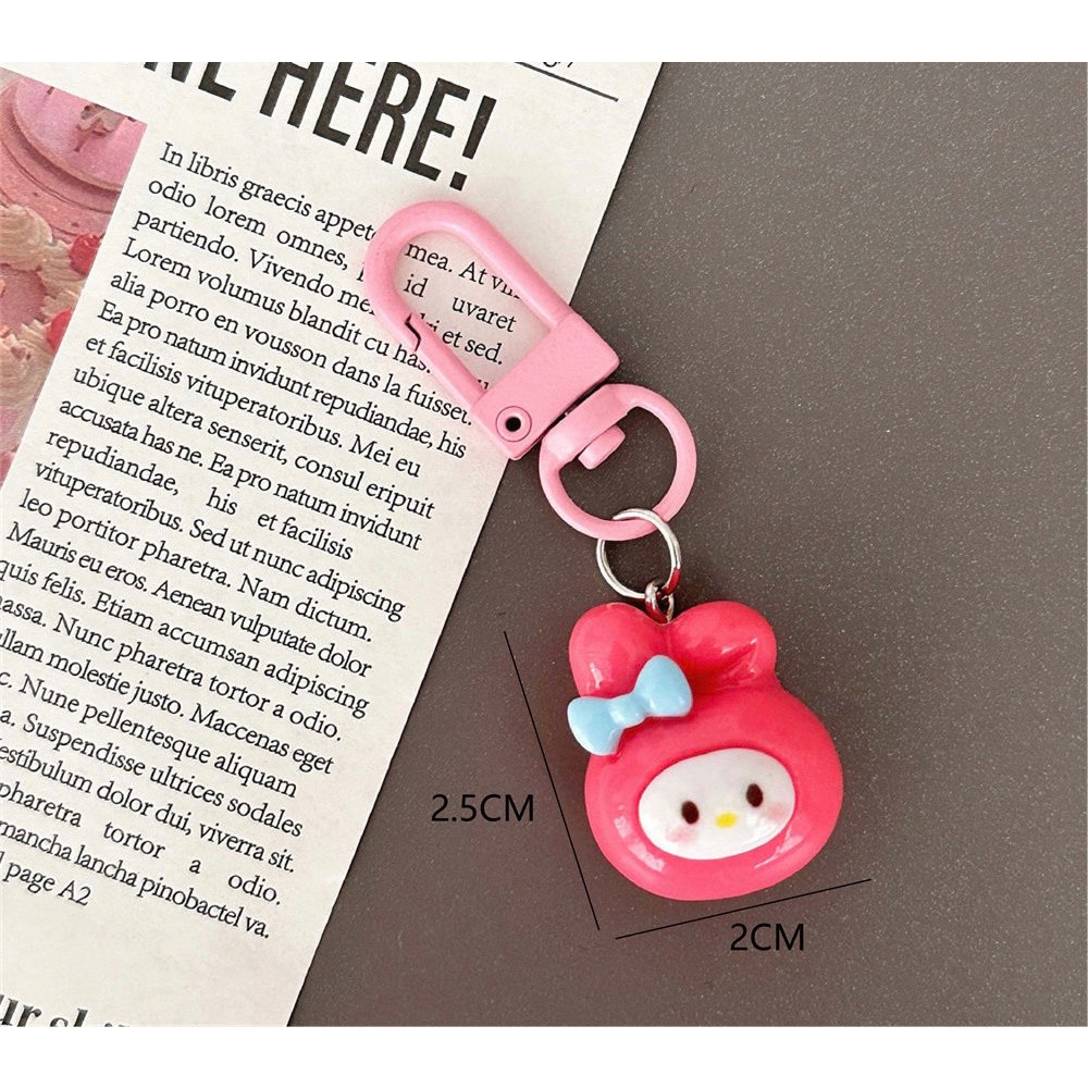 Móc Khóa Hình Nhân Vật Hoạt Hình Đáng Yêu Sarino Kuromi Melody Cinnamon Đáng Yêu - MK01