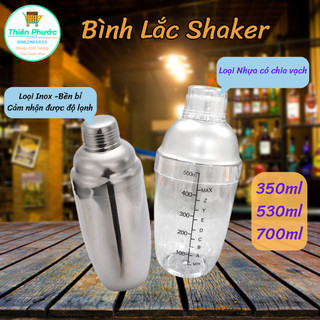 Bình lắc shaker 350/ 500ml/ 700ml- dùng lắc trà sữa, cà phê, cocktail
