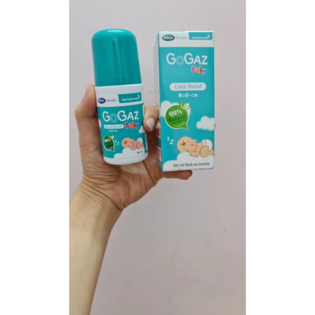 Chai lăn giảm đầy hơi, quấy khóc cho trẻ sơ sinh Mega We Care Gogaz Baby -Chính Hãng
