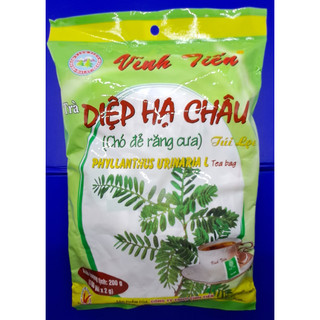 Trà Diệp Hạ Châu Vĩnh Tiến - trà làm từ cây chó đẻ răng cưa,  gói 100 túi lọc, loại đặc biệt