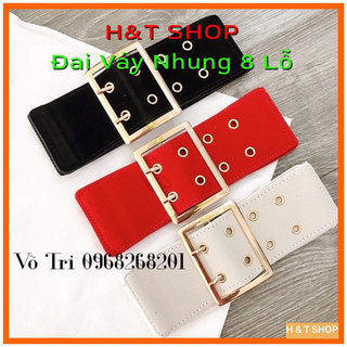Đai nịt đầm nhung 8 lỗ mới
