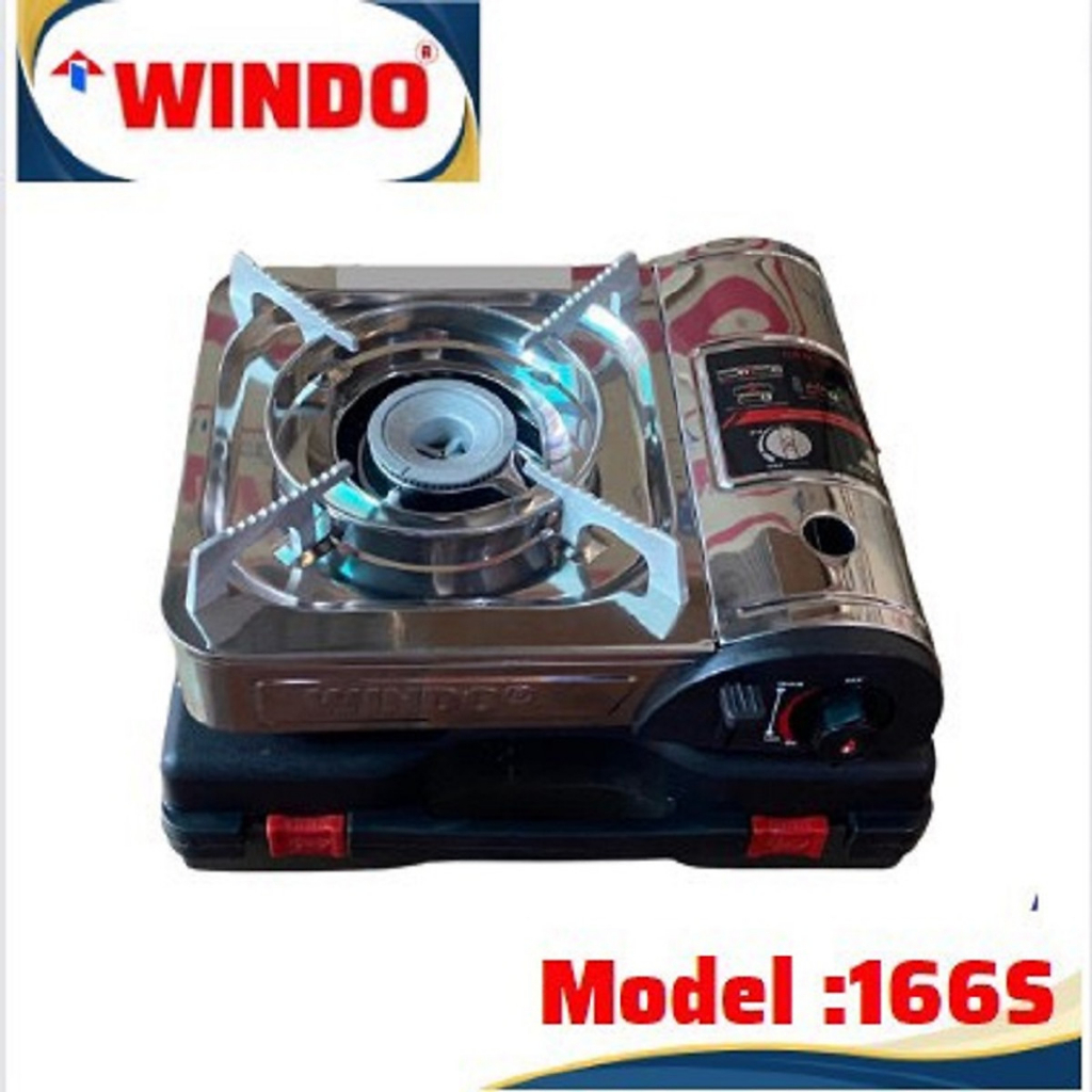 Bếp Gas Mini/ Bếp Ga Du Lịch  /Bếp ga dã ngoại Mini Windo 166S - HÀNG CHÍNH HÃNG 100%