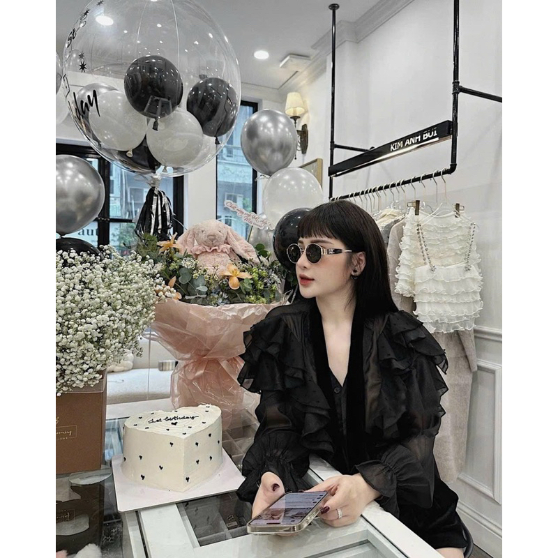 Bigsize - Set Áo Bèo Tầng Mix Quần Short Nhung  60kg-90kg