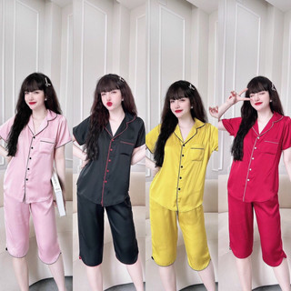 Bộ đồ ngủ lửng trơn cực kỳ đẹp rẻ mát 1301