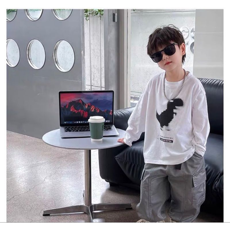 Set áo thu đông cho bé trai.set áo cotton +quần kaki mềm túi hộp cho bé trai.hình thật trải sàn.8 đến 28kg
