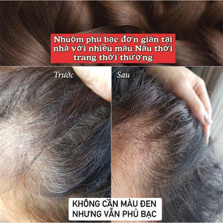 Nhuộm phủ bạc tóc nam & nữ - hàng đức