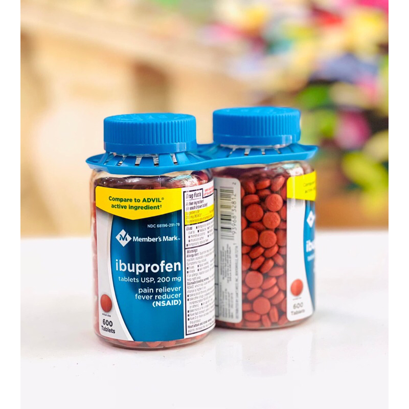 🍀 Viên uống Ibuprofen Mỹ 600 viên