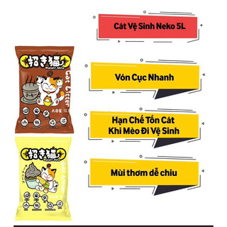 CÁT ĐẤT SÉT NEKO 5L CHO MÈO
