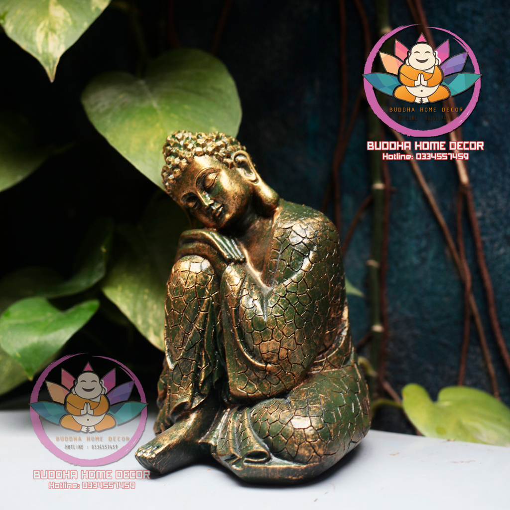 Tượng Phật An Nhiên Tự Tại cao 20 cm Trang trí nhà cửa phong thủy