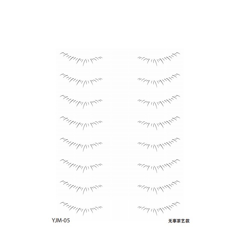 Miếng Dán Xăm Lông Mi Dưới Họa Tiết Hoạt Hình one piece Phong Cách Douyin