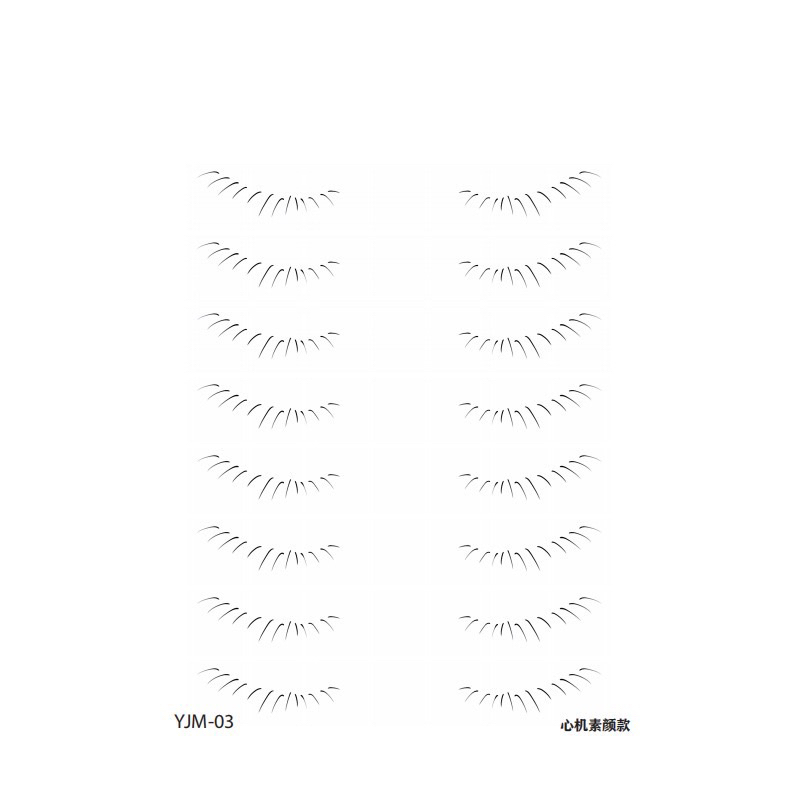 Miếng Dán Xăm Lông Mi Dưới Họa Tiết Hoạt Hình one piece Phong Cách Douyin