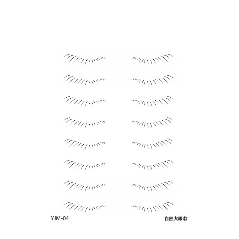 Miếng Dán Xăm Lông Mi Dưới Họa Tiết Hoạt Hình one piece Phong Cách Douyin