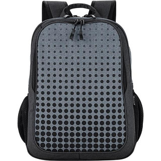 Balo ronal bl87 in tròn wash - đen phối xám