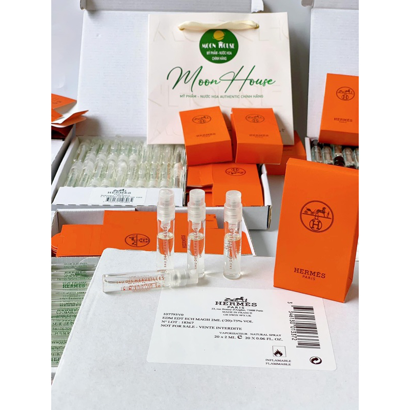 SET 2 NƯỚC HOA HERMES VIAL 2ML DẠNG XỊT + TÚI GIẤY