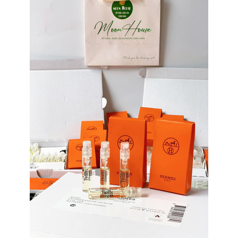 SET 2 NƯỚC HOA HERMES VIAL 2ML DẠNG XỊT + TÚI GIẤY