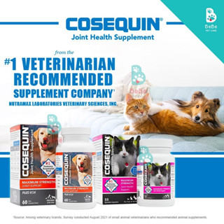 Viên Nhai Hỗ Trợ Xương Khớp, Tái Tạo Sụn Cho Chó Mèo Nutramax Cosequin - Thương Hiệu Số 1 Của Mỹ